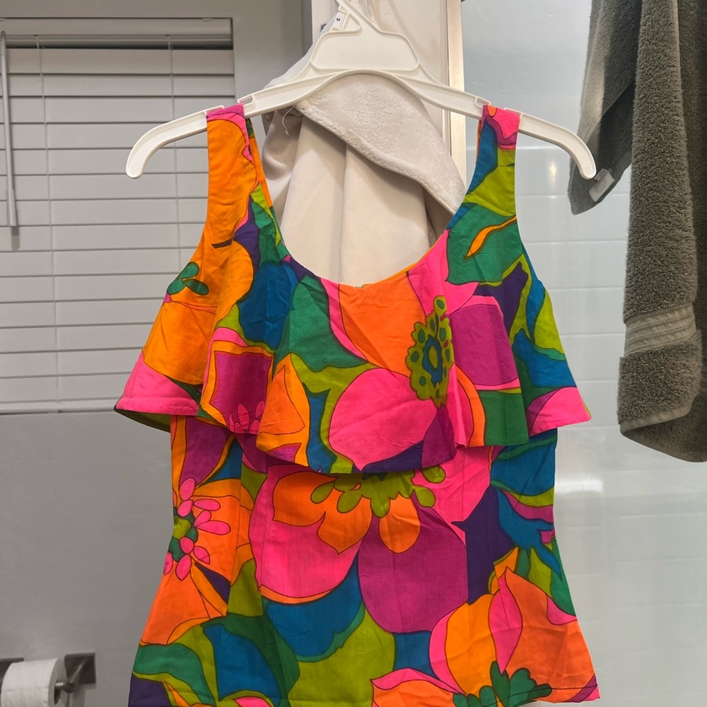 Vintage Floral Hawaiian Top